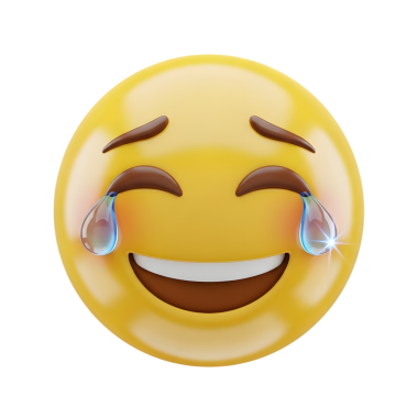 Beyaz gülüşlü gülen emoji. vektör illüstrasyonu
