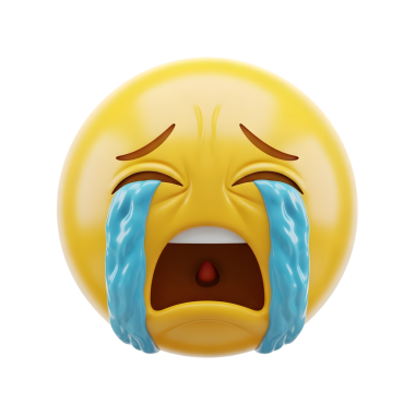 vektör çizgi filmi ağlayan emoji