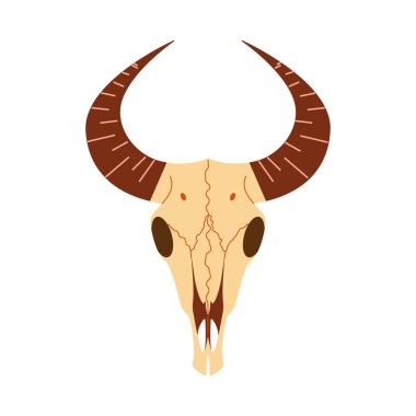 Modern dekorasyon tarzında vahşi batı unsurları. Batı temalı vektör illüstrasyonu.