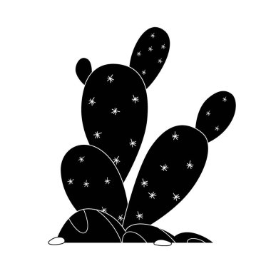 Modern dekorasyon tarzında vahşi batı unsurları. Batı temalı vektör çizimi. Tek renkli biçim.