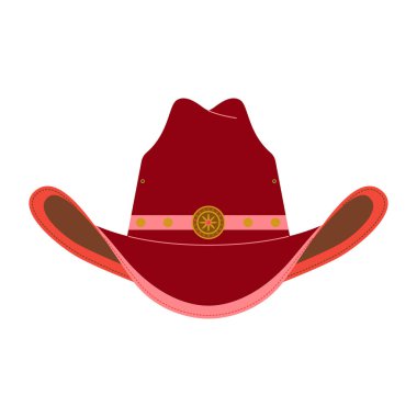 Modern dekorasyon tarzında vahşi batı unsurları. Batı temalı vektör illüstrasyonu.