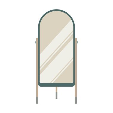 İskandinav tarzı iç dekorasyon ve mobilya vektör illüstrasyonu