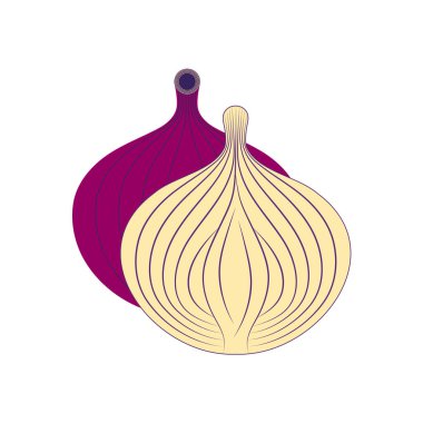 Doğal Organik Sebze Soğan, Sağlıklı Vektör Yeşil Gıda