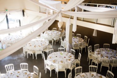 Düğününde bir resepsiyon odası