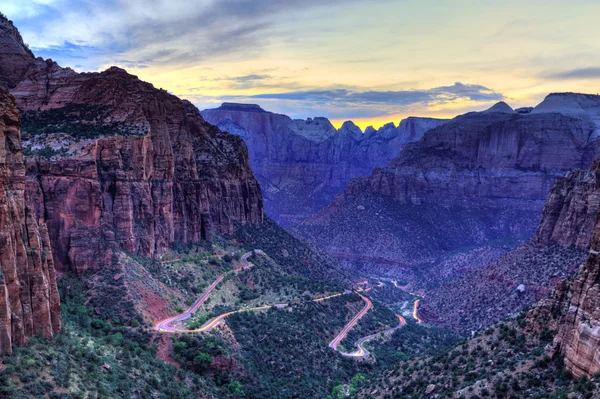 Point Observation Parc National Zion Dans Utah — Photo