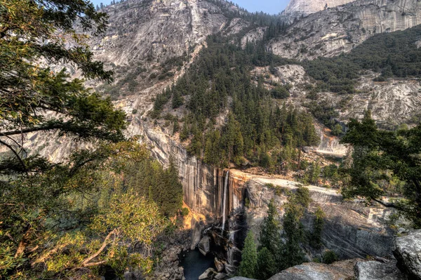Sendero John Muir Parque Nacional Yosemite Vernal Falls Clark Point — Foto de Stock
