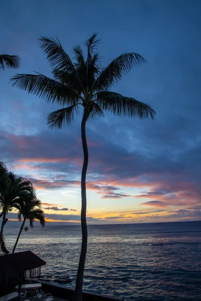 Hawaï Strand Oceaan Zonsopgang Zonsondergang Watervallen Bergen Vulkanen Golven Lava — Stockfoto