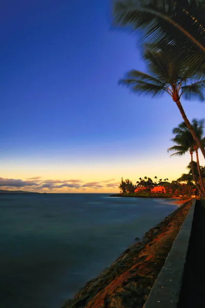 Hawaï Strand Oceaan Zonsopgang Zonsondergang Watervallen Bergen Vulkanen Golven Lava — Stockfoto