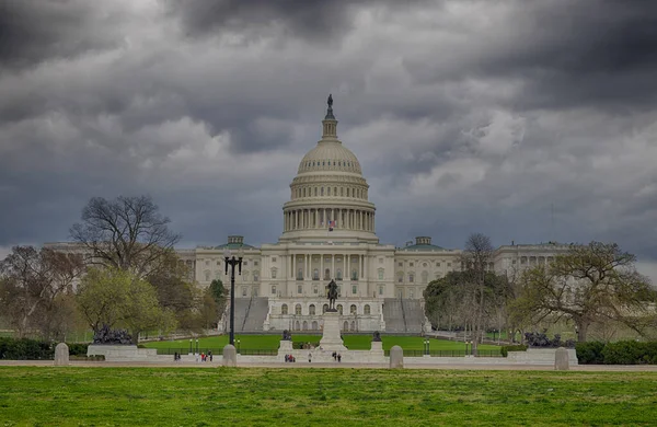 Nubes Sombrías Sobre Capitolio Washington —  Fotos de Stock