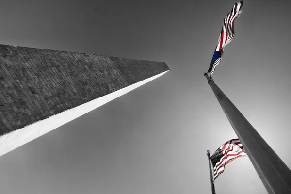 Dcモール地域 リンカーン記念碑 第二次世界大戦記念碑 ワシントンDc — ストック写真