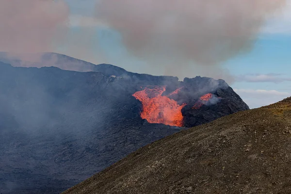 Island Fjord Westfjord Vulkan Eis Schnee Lava Wasserfälle Pferde Boote — Stockfoto