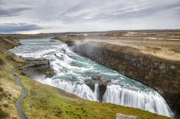 Izland Fjord Westfjord Vulkán Jég Láva Vízesések Lovak Hajók Hajók — Stock Fotó