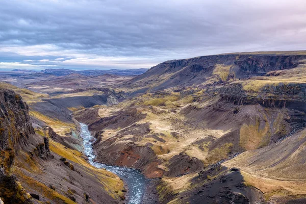 Islandia Fjord Westfjord Wulkan Lód Śnieg Lava Wodospady Konie Łodzie — Zdjęcie stockowe