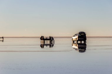 Günbatımı Salar de Uyuni - Potosi, Bolivya