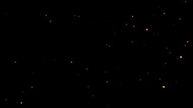 Turuncu ve sarı ışıkları olan siyah bir arkaplan. Yüksek kaliteli ticari video görüntüleri.