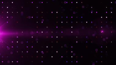 Bir çok küçük karesi olan mor bir arka plan. Yüksek kaliteli ticari video görüntüleri.