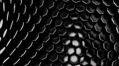 Duvardaki bir deliğin siyah beyaz fotoğrafı. Yüksek kaliteli ticari video görüntüleri.