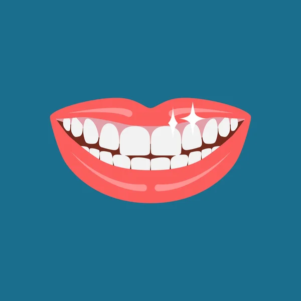 Ícone de sorriso de dentista. —  Vetores de Stock