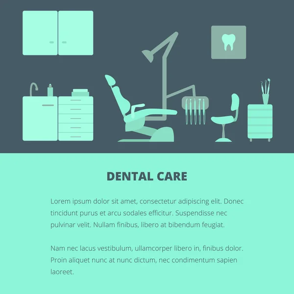 Dental care template. — Stock Vector