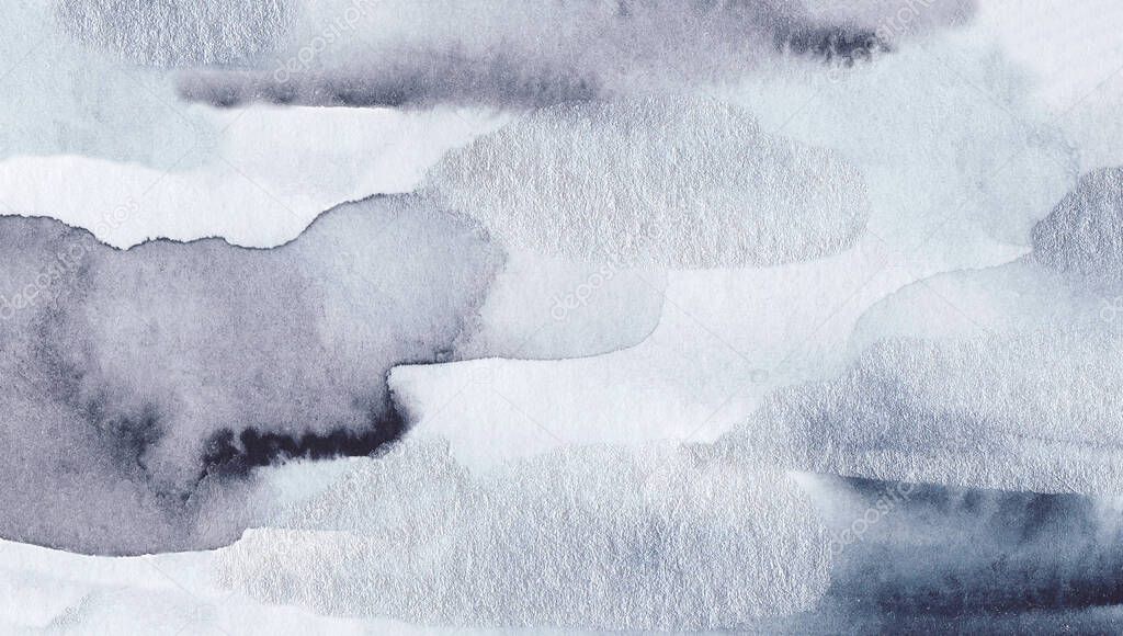 Winter watercolor texture.