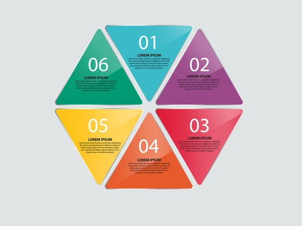 Modelo de gráfico vetorial horizontal com elementos infográficos —  Vetores de Stock