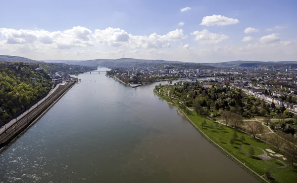 Koblenz Stadt Deutschland mit historischer Ecke 6 — Stockfoto