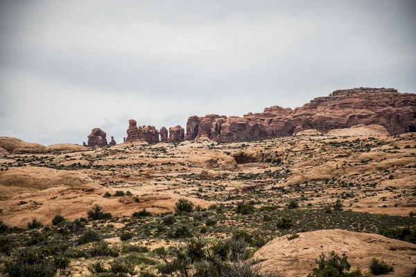 Moab Utah Arcos National Parc Rocks 7 — Fotografia de Stock
