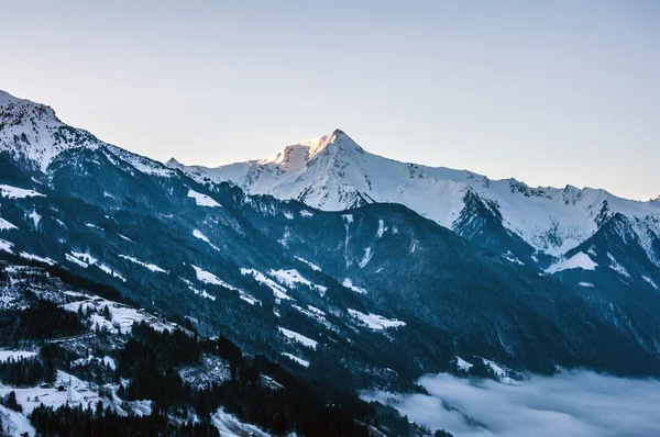 Sunrise Mountain Panorama view Zillertal Austria 3 — 스톡 사진