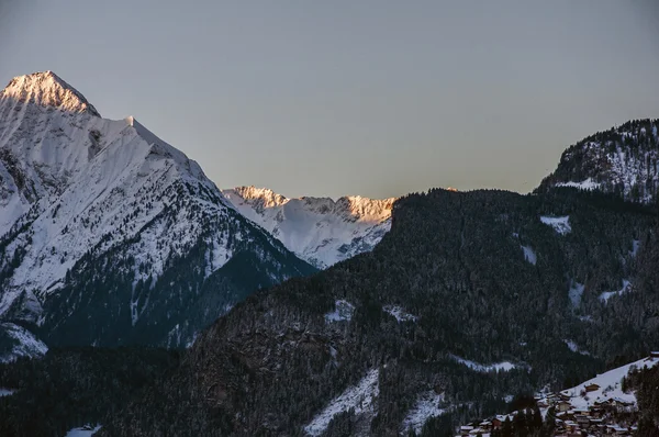 Sunrise Панорама Mountain view Zillertal Австрії 7 — стокове фото