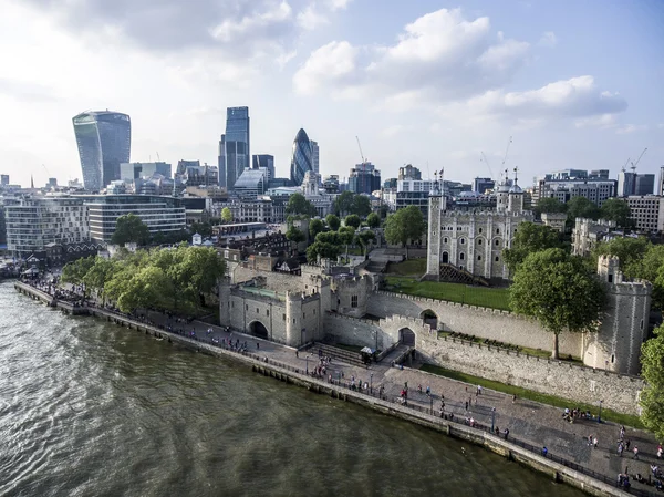 Cidade de Londres área financeira aérea 2 — Fotografia de Stock