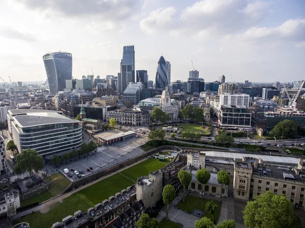 Skyline distrito financeiro de Londres — Fotografia de Stock