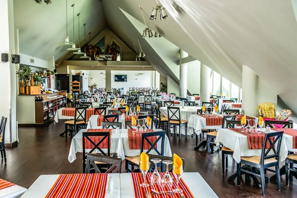 25.10.2018 Madère Île Portugal Restaurant à l'intérieur de l'Hôtel Eira do Serrado belvédère au-dessus de la vallée des Sœurs — Photo