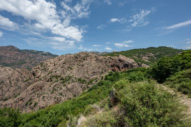 Corse, Fransa Korsika Deniz Adası Akdeniz Dağları 'nın zirvesi ünlü GR20 yolu.