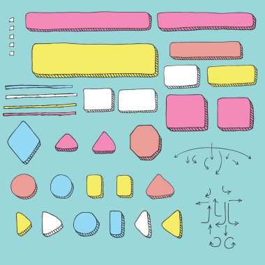 Karar ağacı veya akış grafiği grafik öğeleri