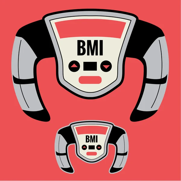 Machine van de BMI - Body Mass Index Machine — Stockvector