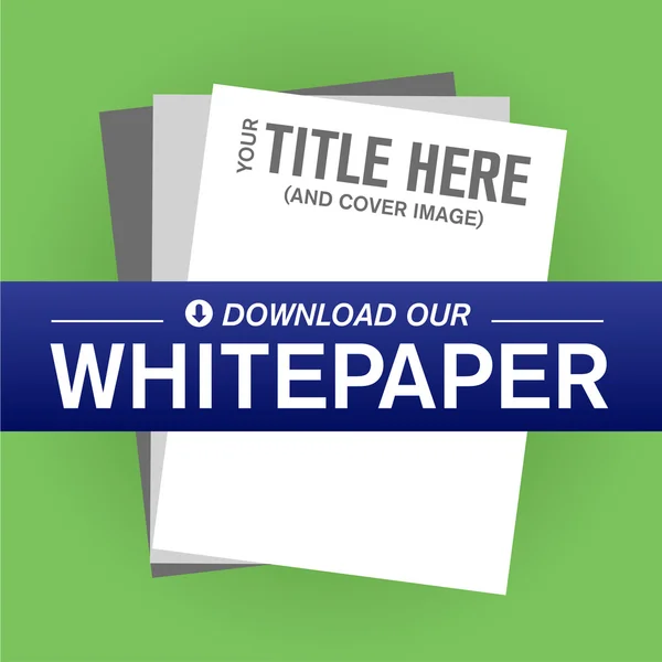 Whitepaper of Ebook afbeeldingen met vervangbare titel, Cover en Ctas — Stockvector