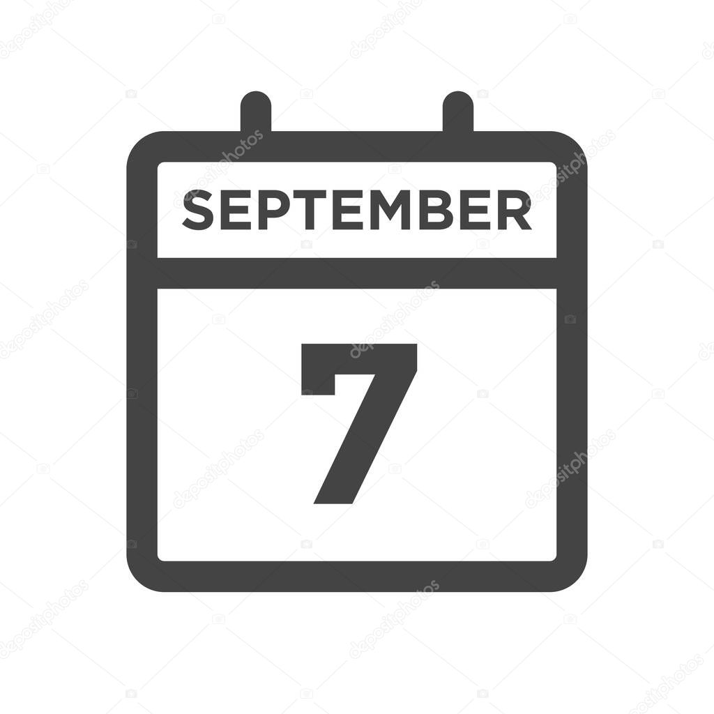September 7 Calendar Day or Calender Date for Deadline and Appointment