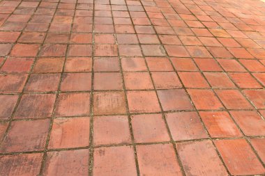 Eski kırmızı tuğla kaplama