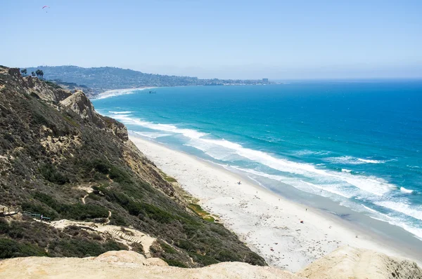 サンディエゴのトーリーパインズ トリーパインの海岸線に沿ってビーチ — ストック写真