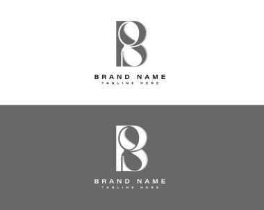 Zarif BPS, BS, PS harfleri minimal logo tasarımı