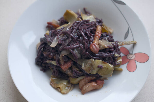 Итальянские спагетти с пищевыми волокнами