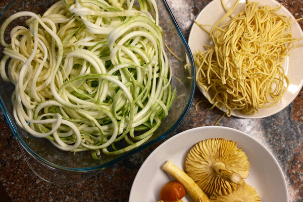 Итальянские спагетти с пищевыми волокнами