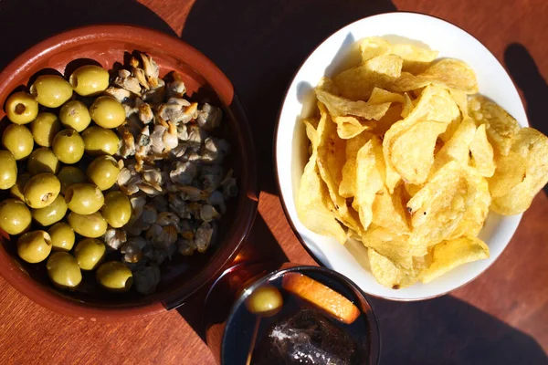 snack aperitive as a starter before lunch ready to eat