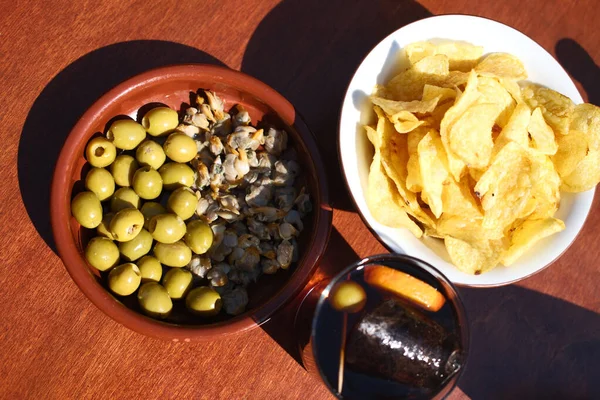 snack aperitive as a starter before lunch ready to eat