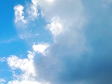 Bulutlu mavi gökyüzü