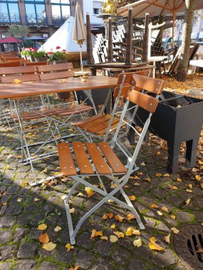 Küçük bir Alman kasabasının sokakları. Yüksek kalite fotoğraf