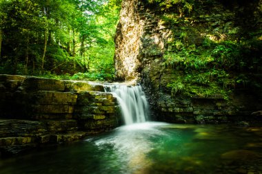 Dağlardaki küçük şelale