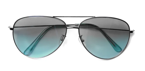 Óculos de sol aviador isolados com lentes azuis — Fotografia de Stock