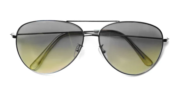Isolated Aviator Sunglasses with Yellow Lenses — Stock Photo, Image