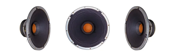 Isolated Old Vintage Music Dynamic Speaker on a white background — Stock Photo, Image